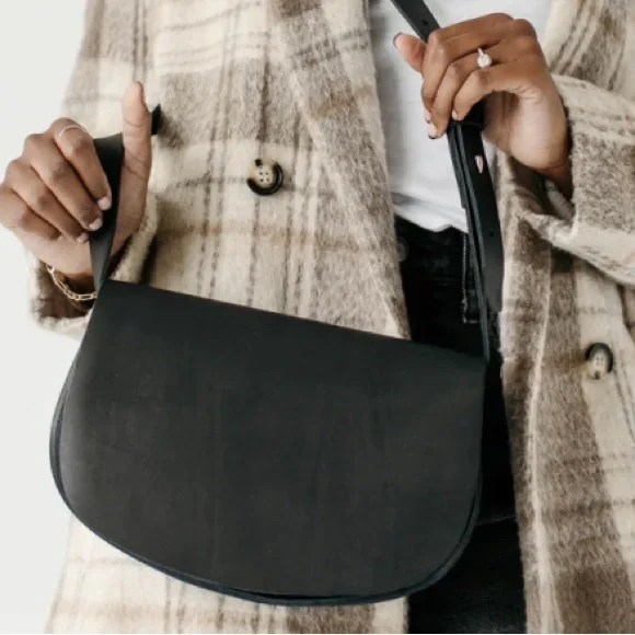 Urban Southern Half Moon Crossbody Purse Bag Minimalist - Picture 2 of 7